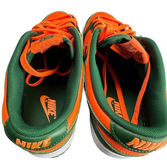 Nike Dunk Low Miami Hurricanes Green/Orange 2022 Size 9 main image 5